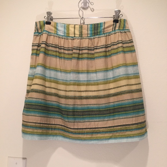 LOFT Striped Skirt, Sz 4P - Picture 7 of 8
